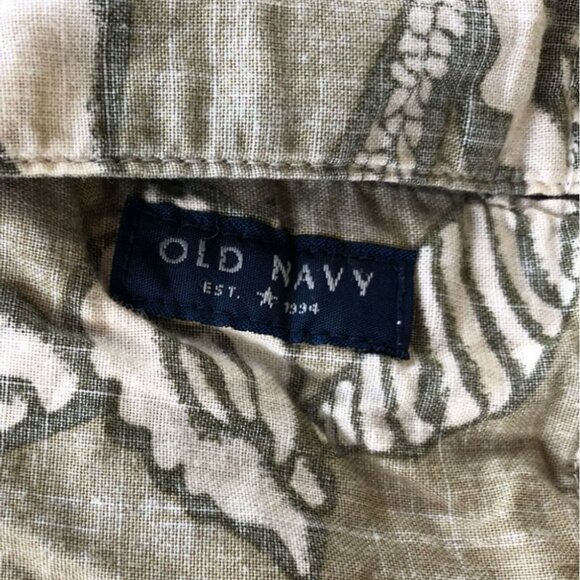 Old Navy Mens Hawaiian Shirt Size XL Lot Of Two Vintage Short Sleeve Button Up - Picture 11 of 15